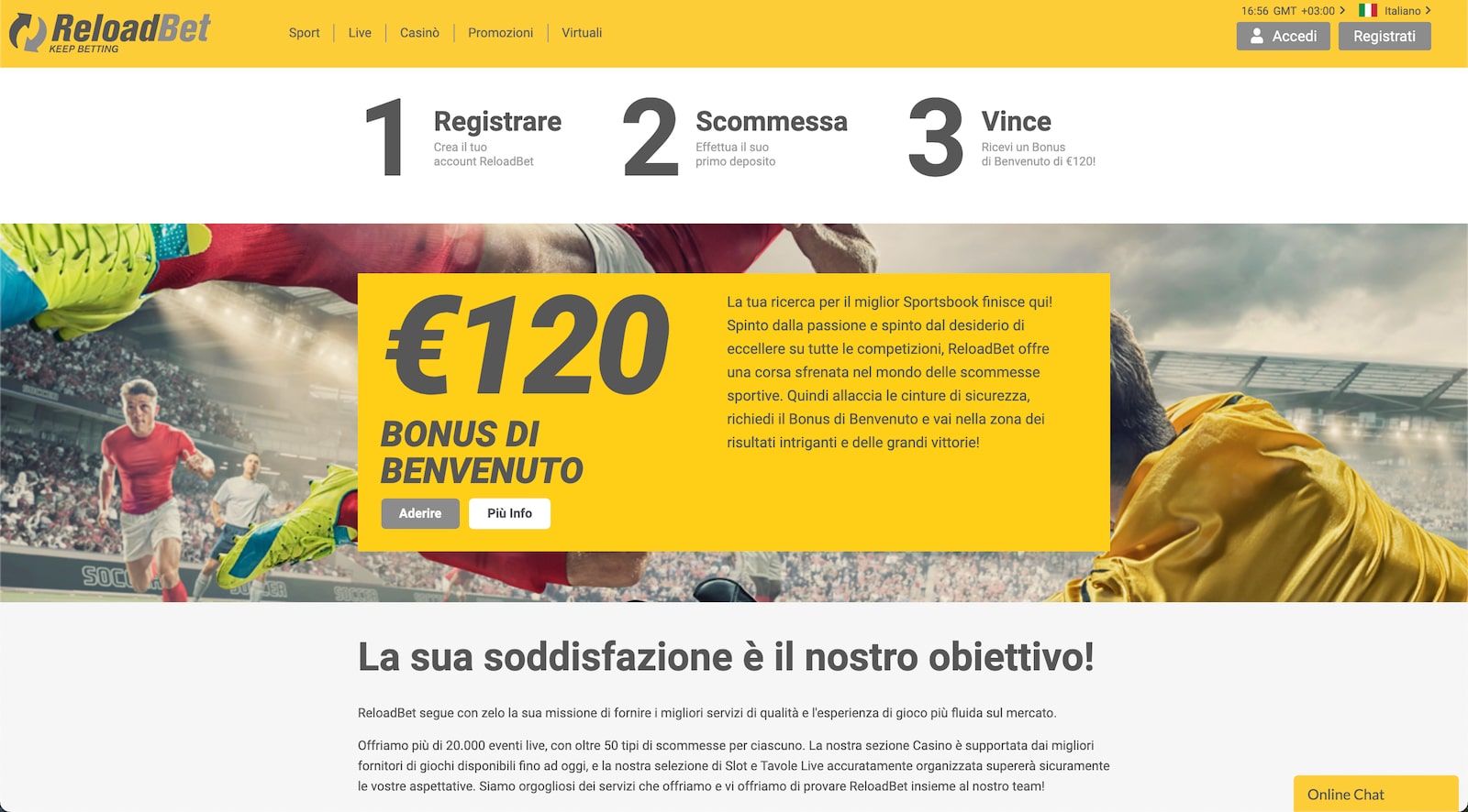 reloadbet recensioni