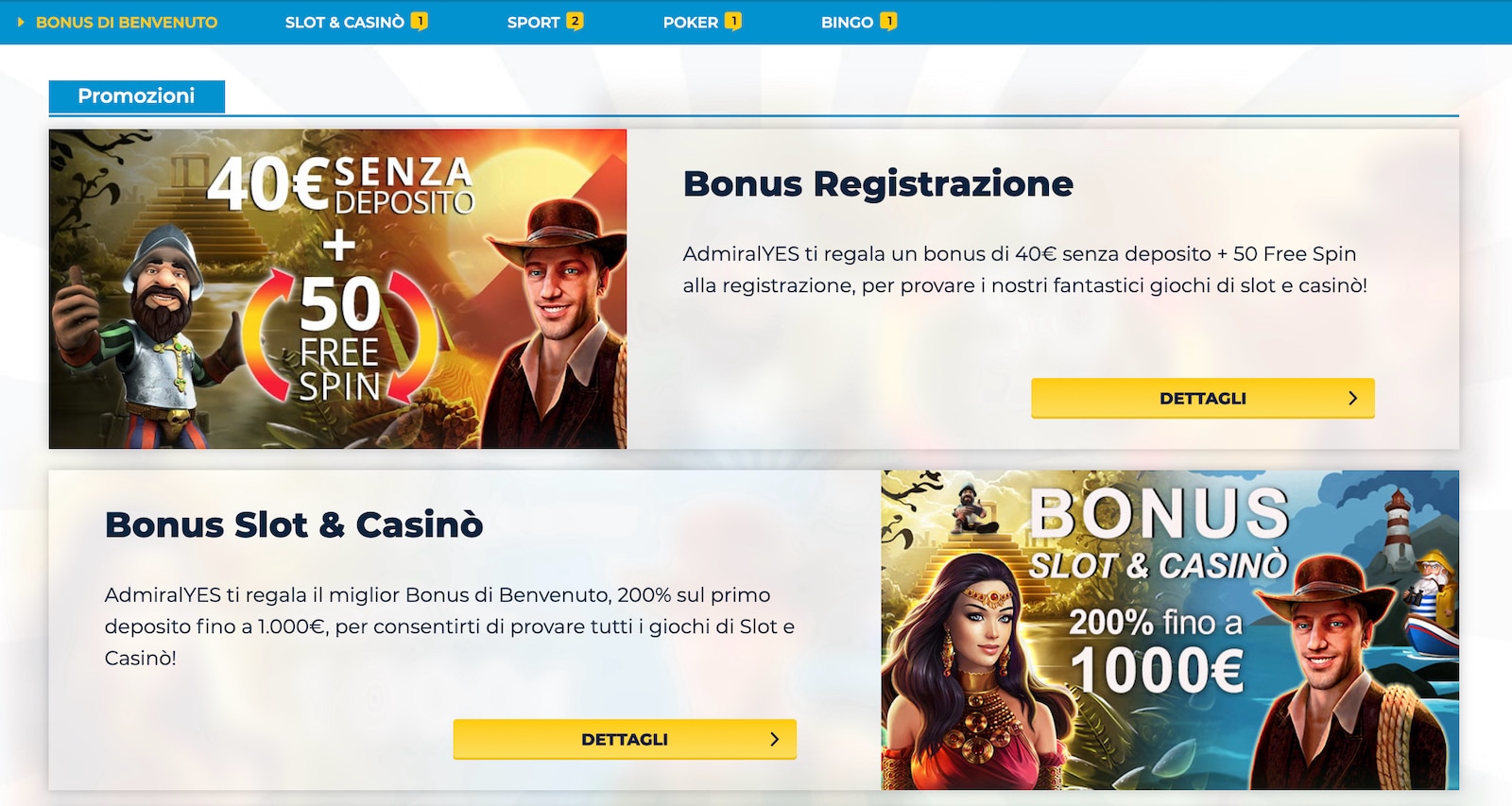 admiral scommesse italia