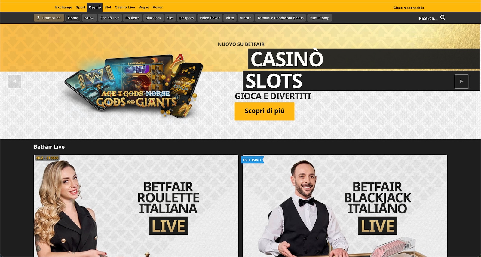 betfair scommesse sportive