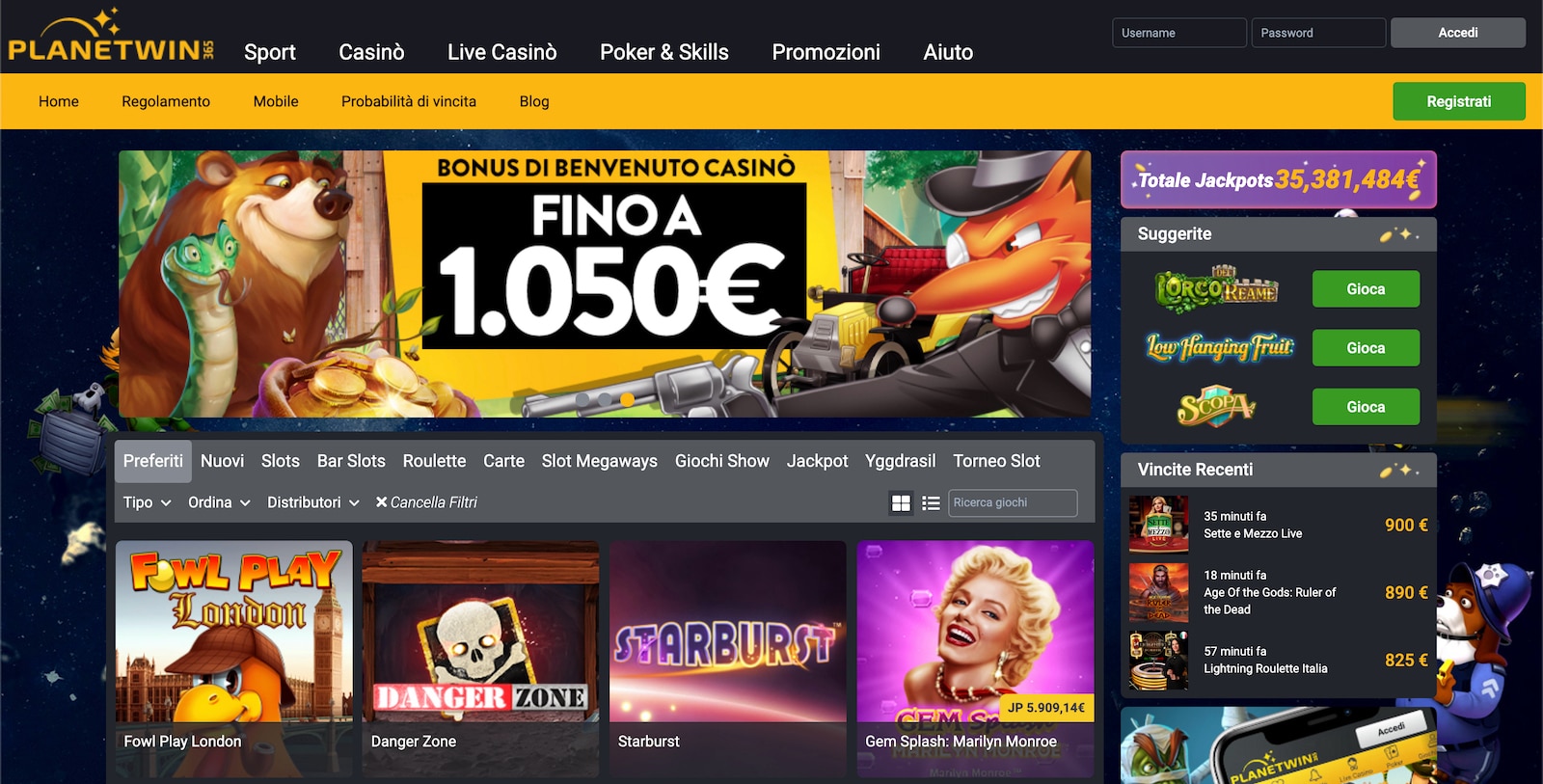 planetwin365 mobile scommetti