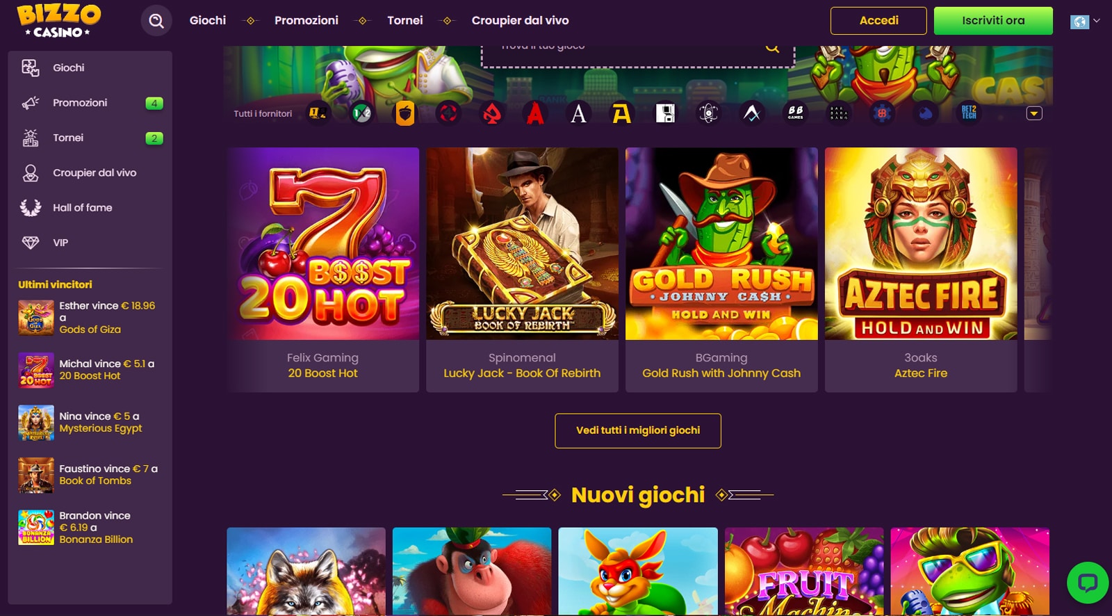 bizzo casino recensioni