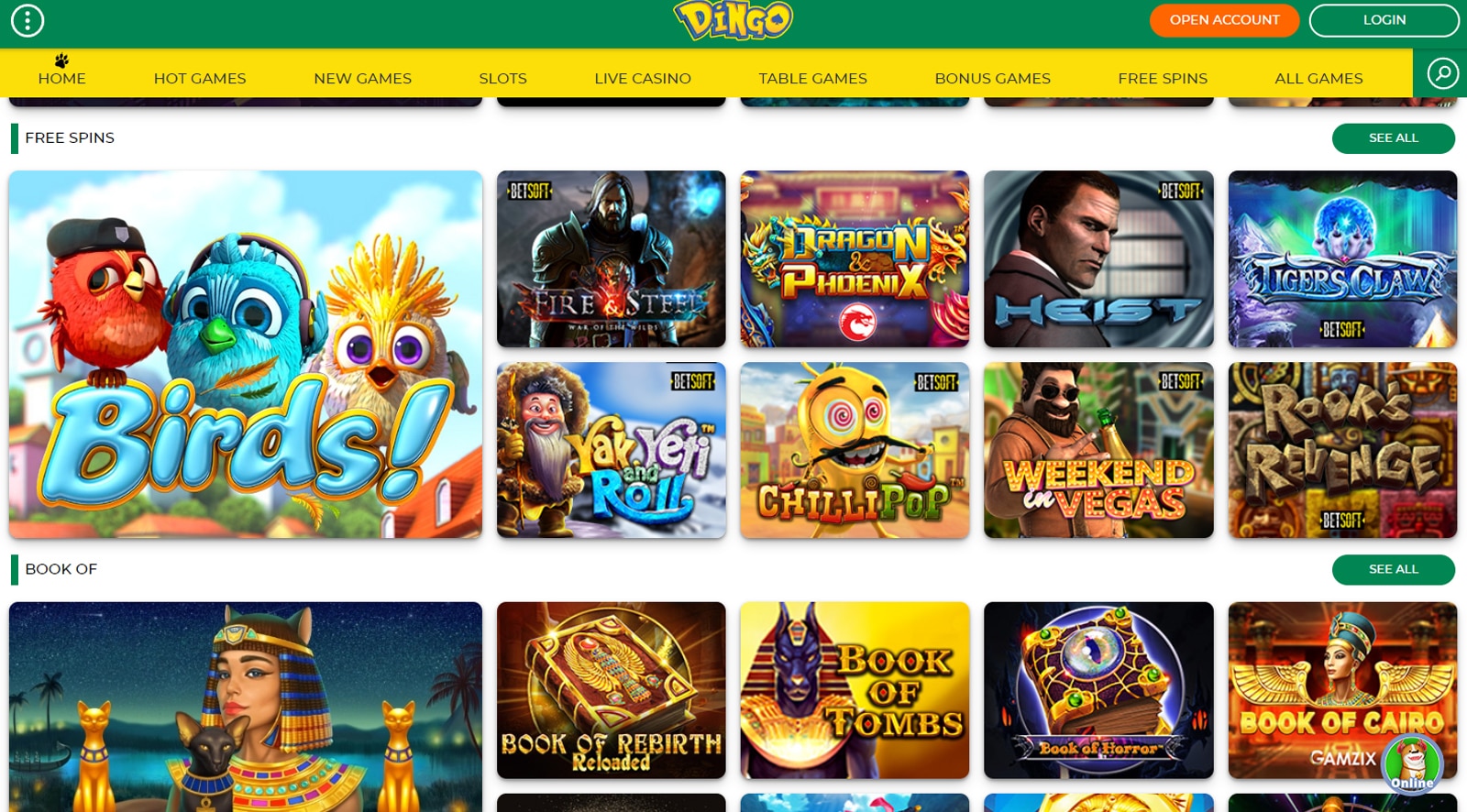 dingo casino recensione