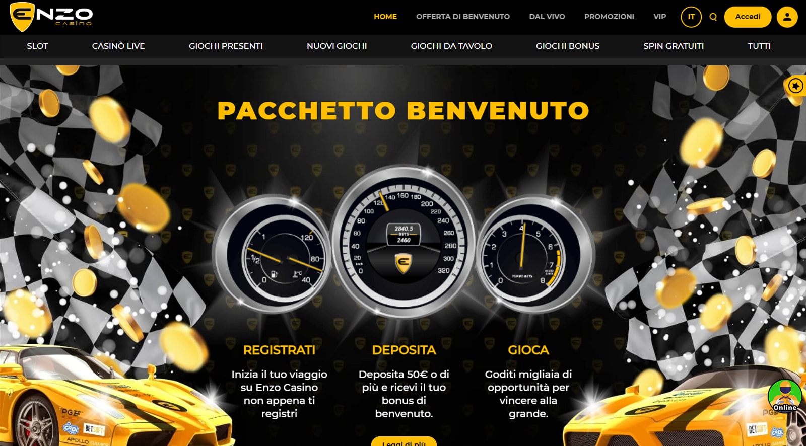enzo casino accedi