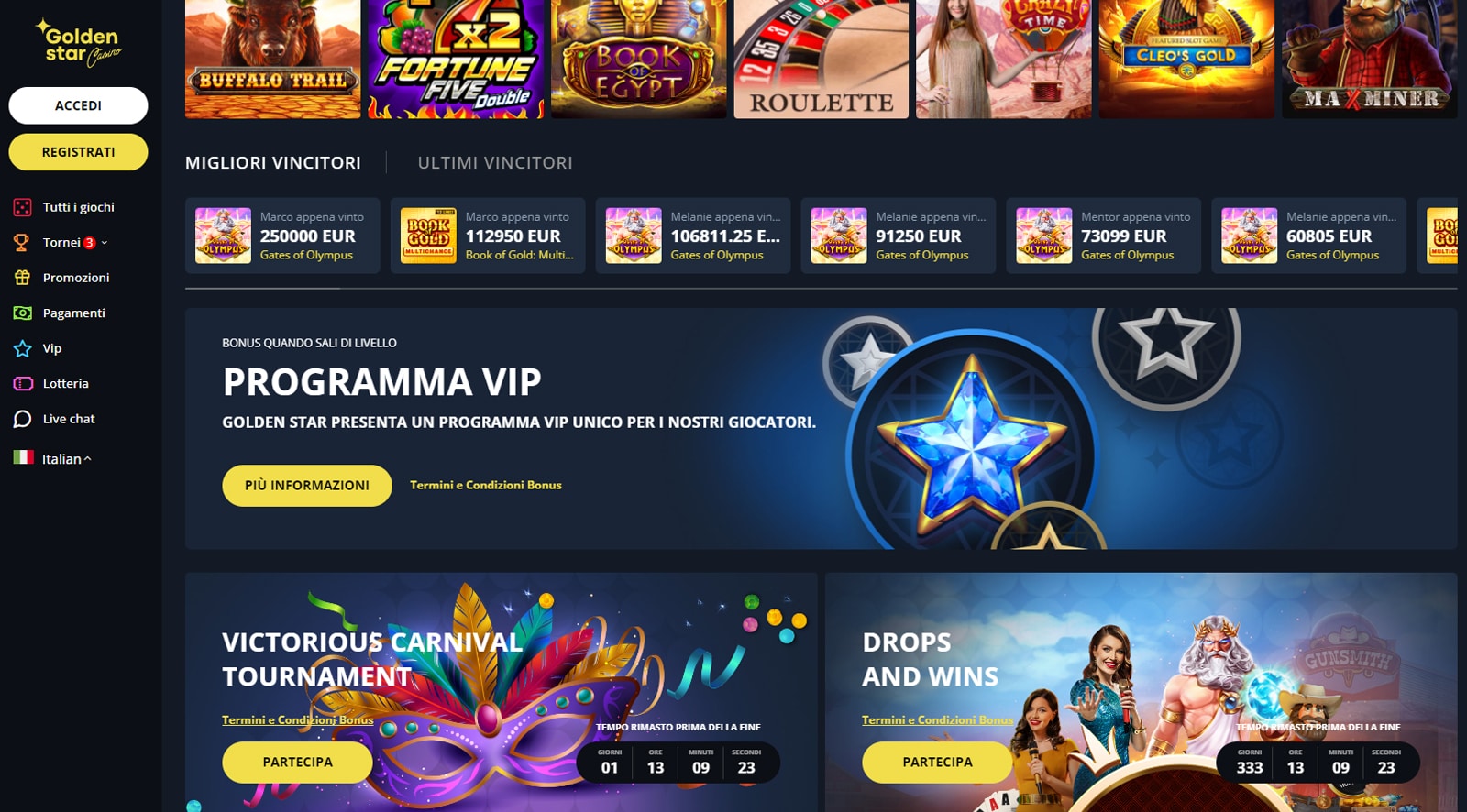 golden star recensione