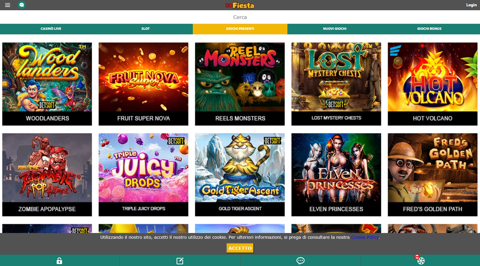 la fiesta casino accedi