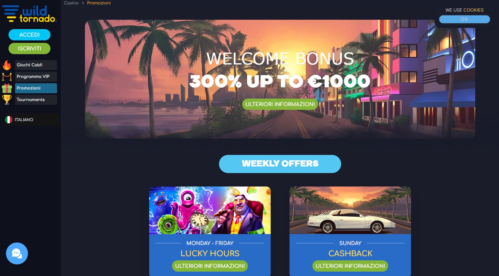 wild tornado casino recensioni