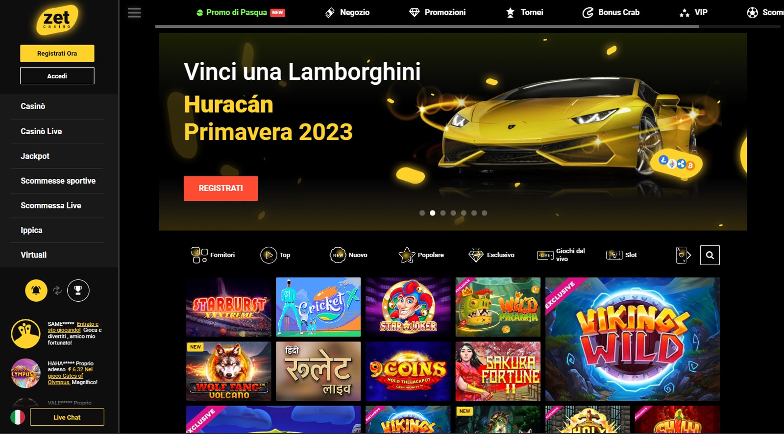 zetcasino italia