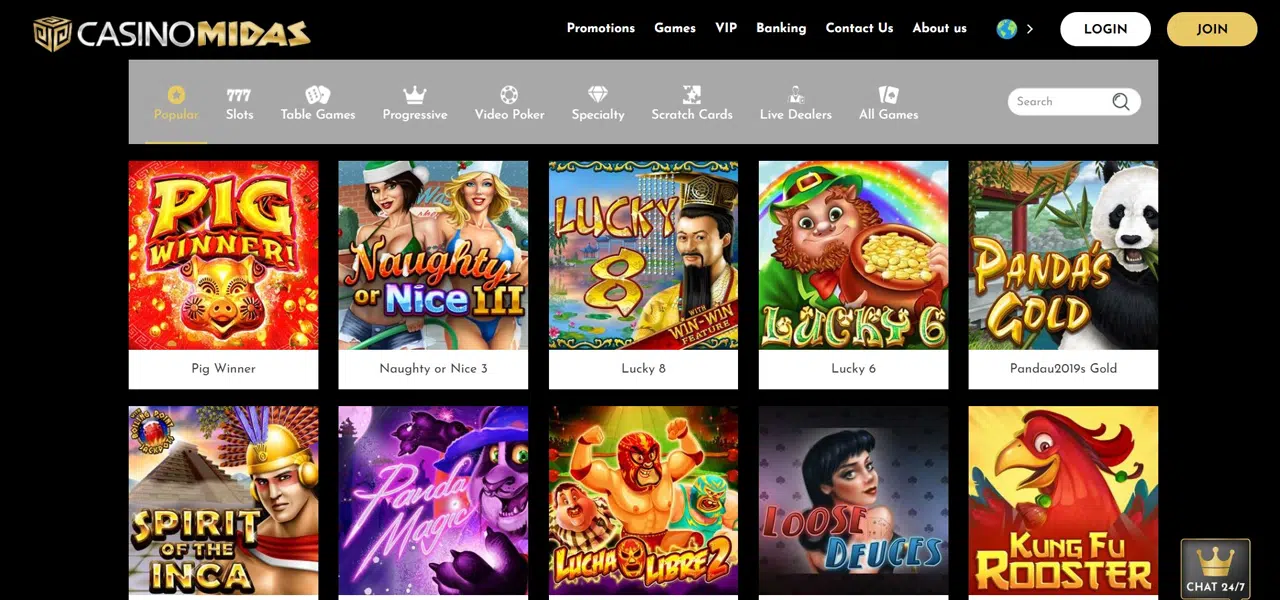 Casino Midas no deposit bonus
