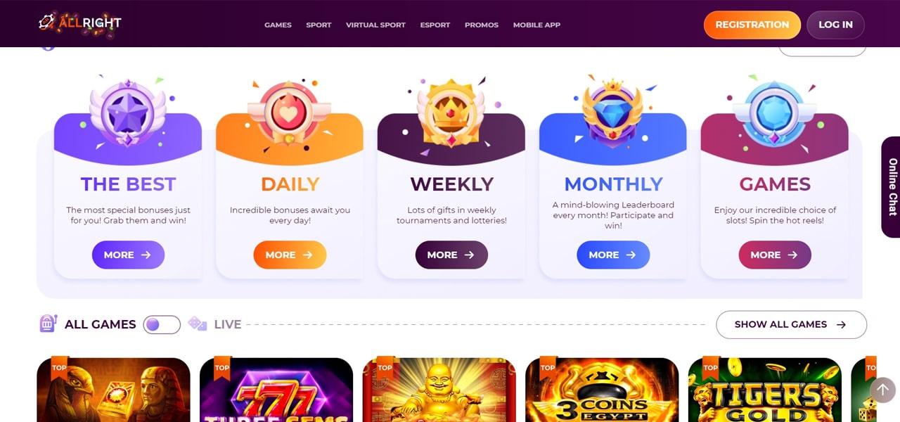 all right casino review