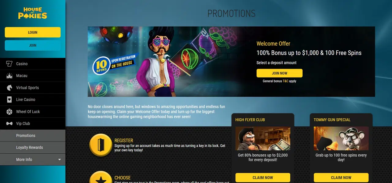 house of pokies review