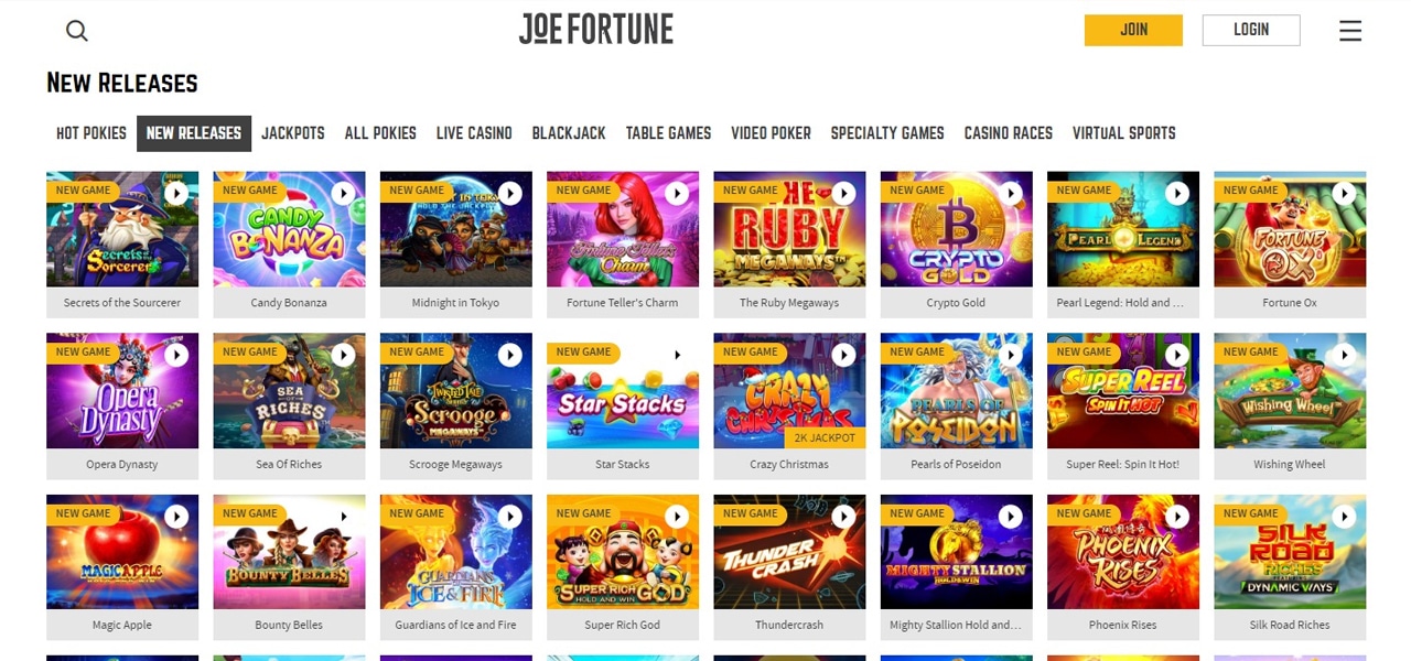 joe fortune online casino