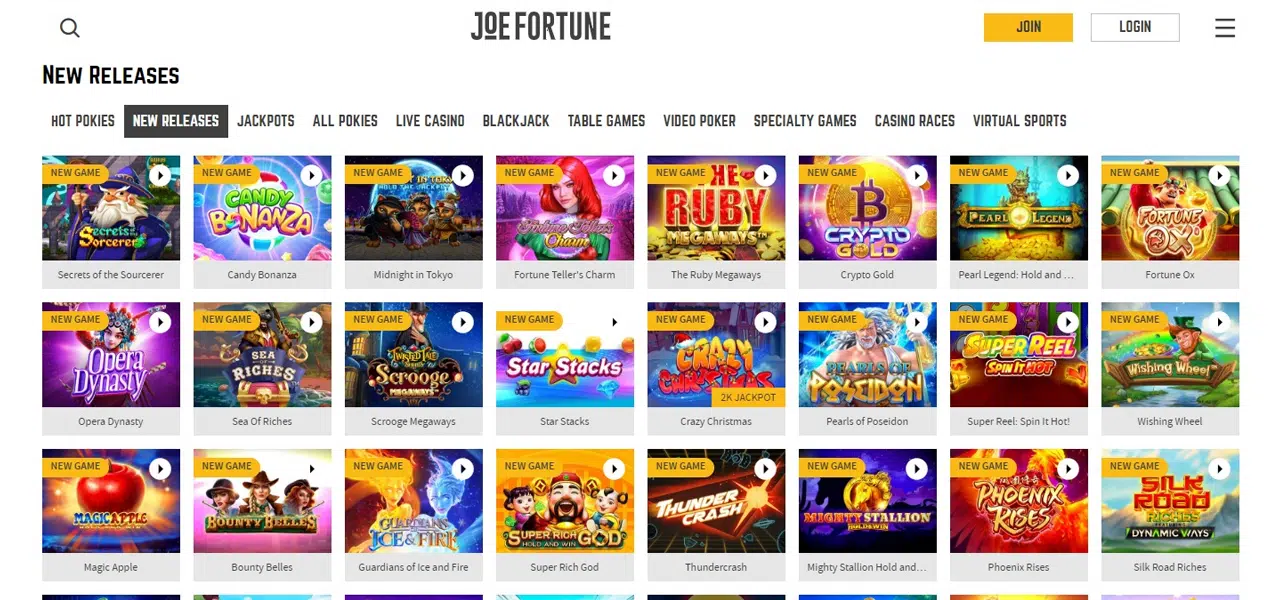 joe fortune online casino