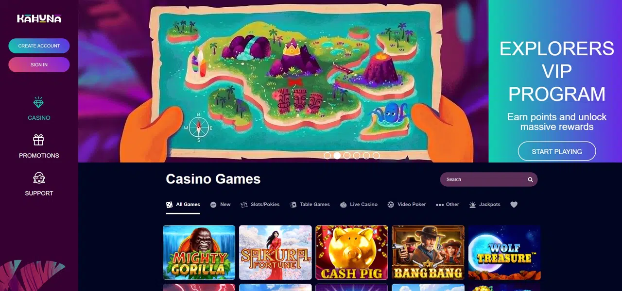 kahuna casino