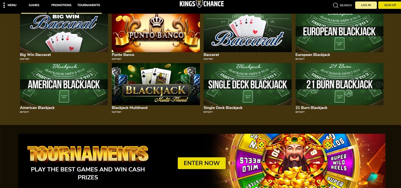 kings chance casino review