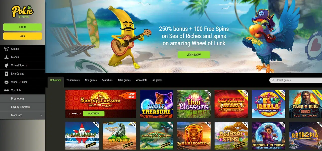 pokie spins