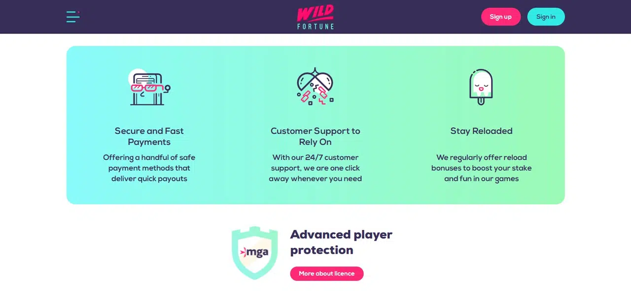 wild fortune casino review