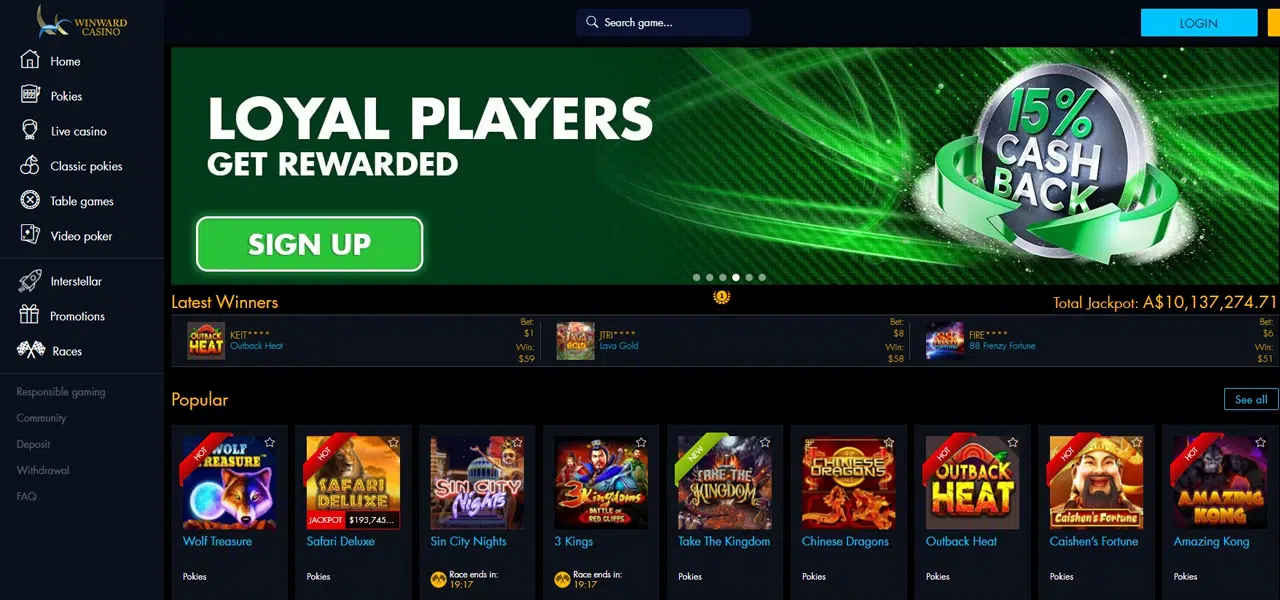 winward casino