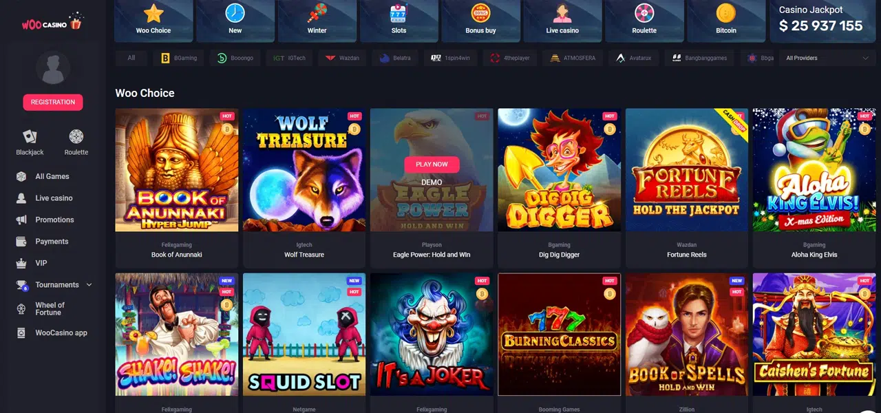 woo casino bonus code
