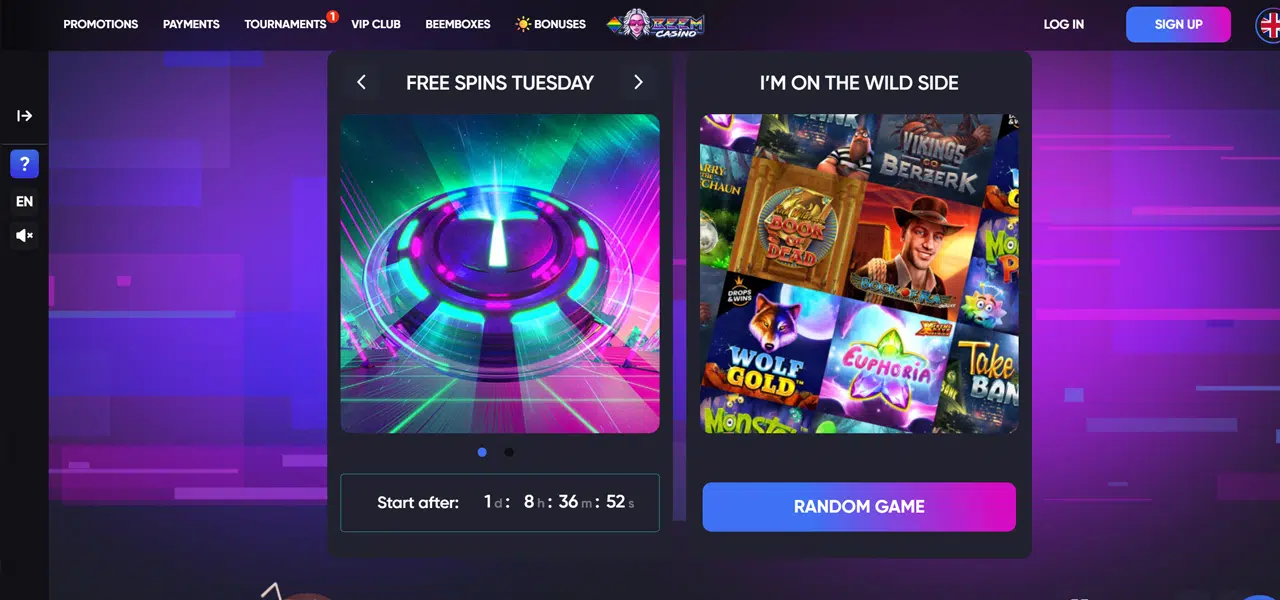 beem casino bonus codes