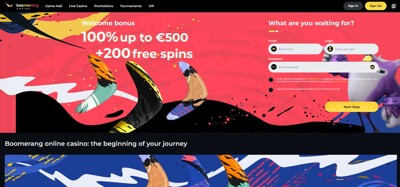 boomerang casino slots