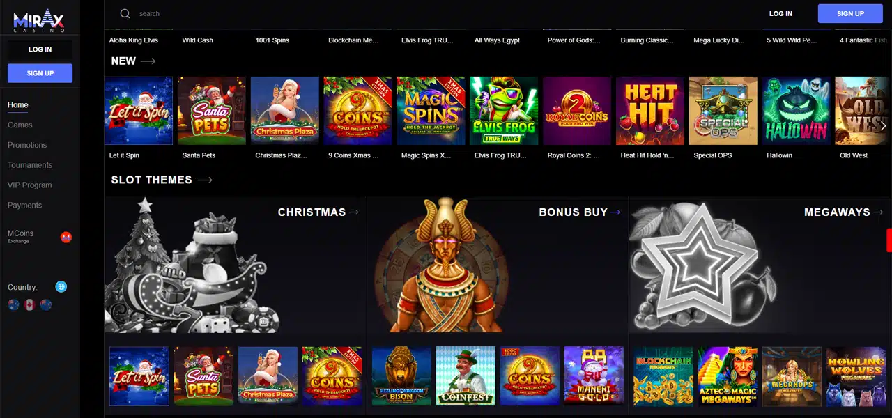 Mirax online casino
