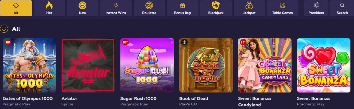 Playfina Casino Games