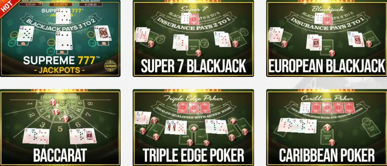 Betsoft Table Games